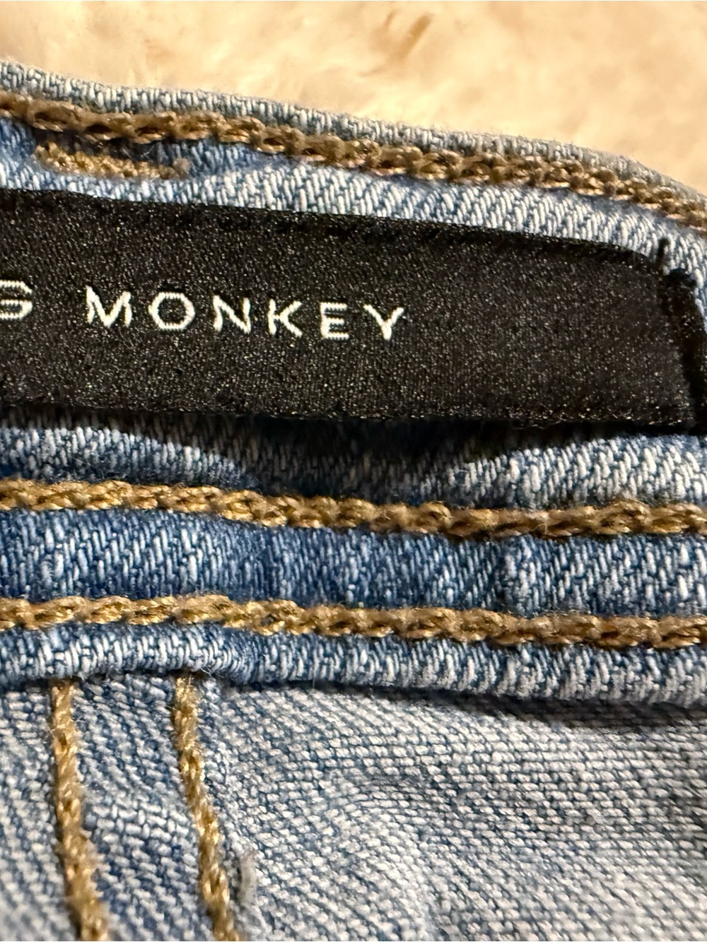 Flying Monkey Light Blue Flare Jeans - Picture 4 of 5